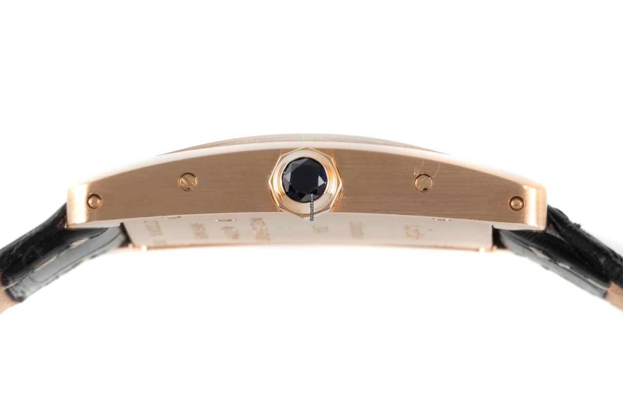 IMG_9081 Cartier Tank Americaine Womens watch Quartz Red gold 2503 Replica 7