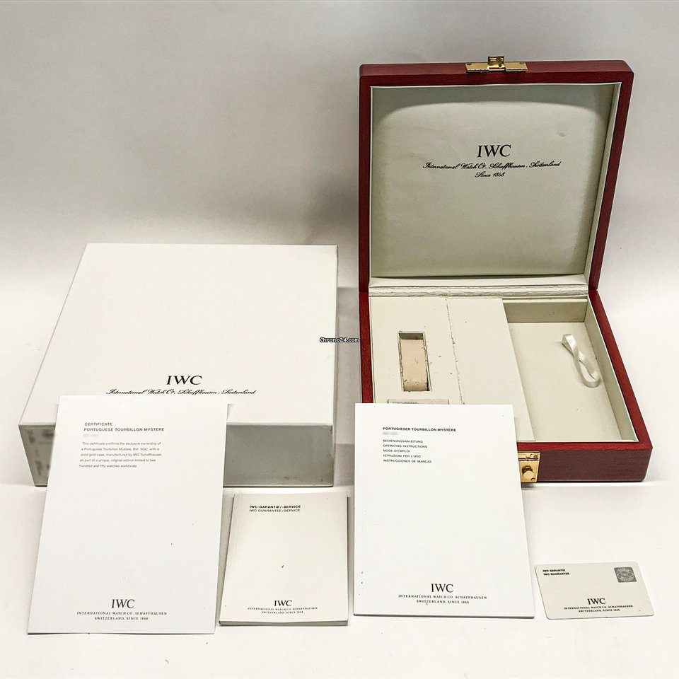 IWC Portuguese Tourbillon Mens watch Unisex Automatic White gold IW5042-07 Replica 7