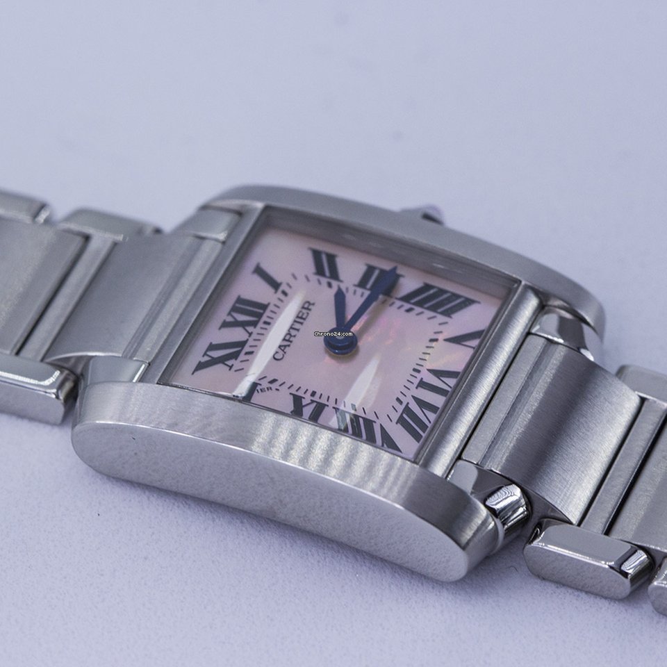 IMG_9081 Cartier Tank Francaise Womens watch Quartz Steel W51028Q3 Replica 7