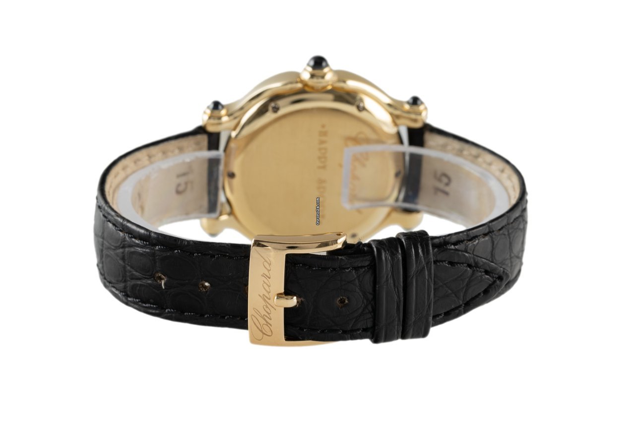 IMG_9081 Chopard Happy Sport Womens watch Quartz Yellow gold 27 6137.23 Replica 7