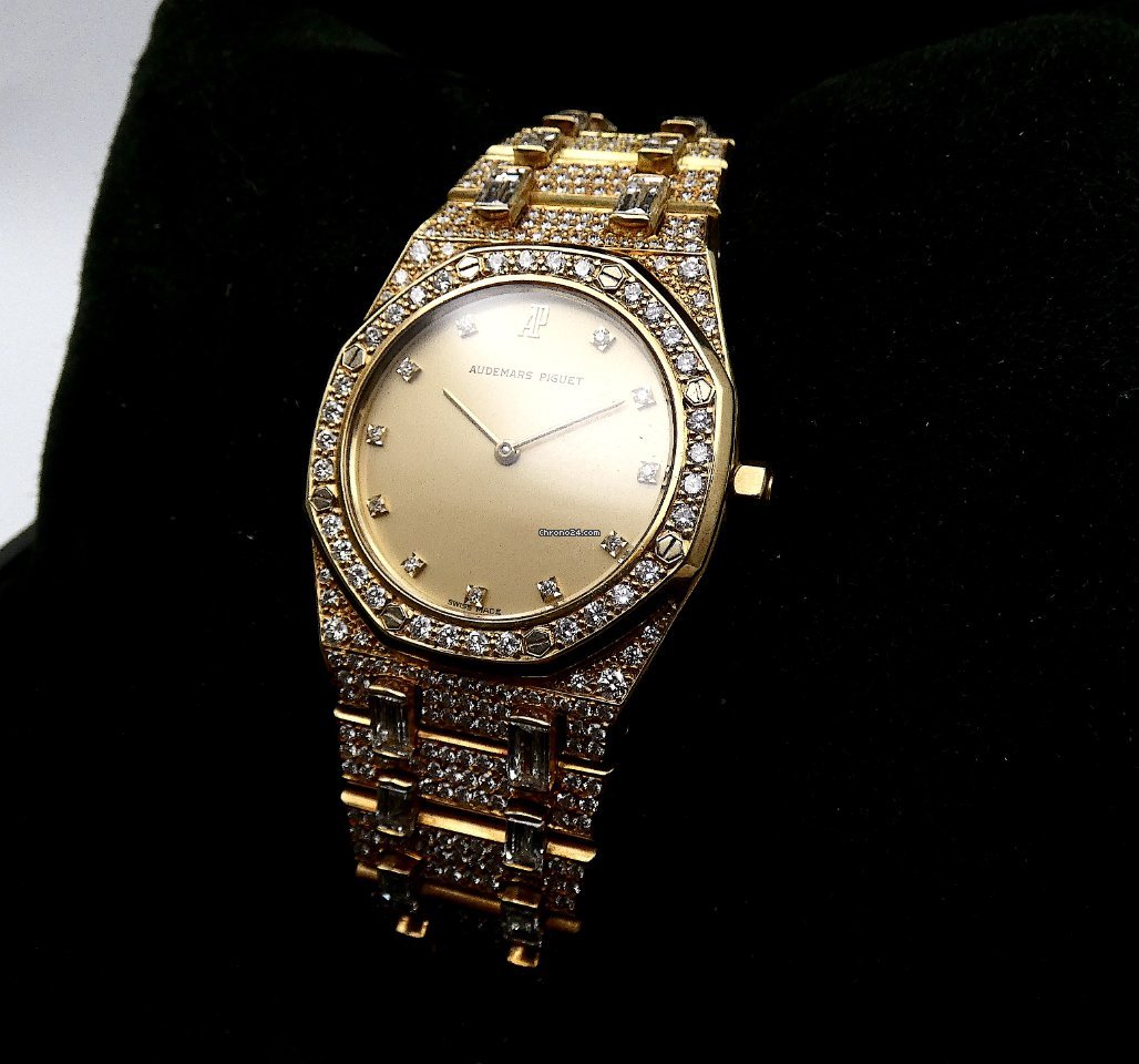 Audemars Piguet Royal Oak Mens watch Unisex Quartz Yellow gold BA56343 699 Replica 7