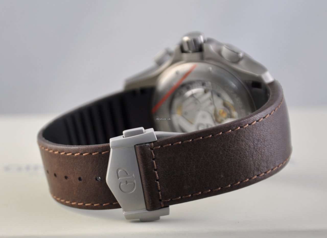 IMG_9081 Girard Perregaux Traveller Mens watch Unisex Automatic Titanium 49700-21-132-HBBB Replica 7