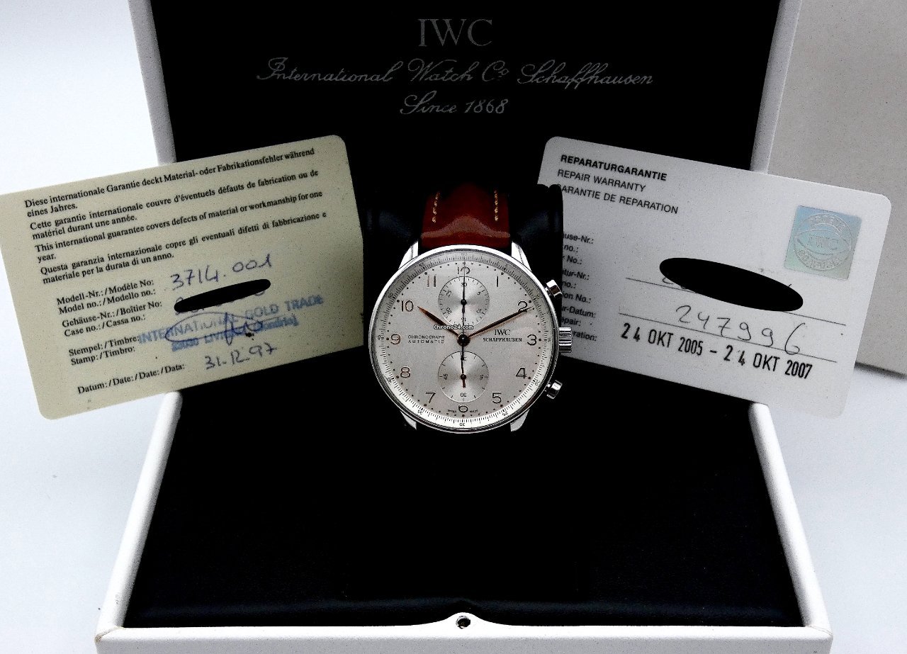 IMG_9081 IWC Portuguese Chronograph Steel IW3714001 Replica 7