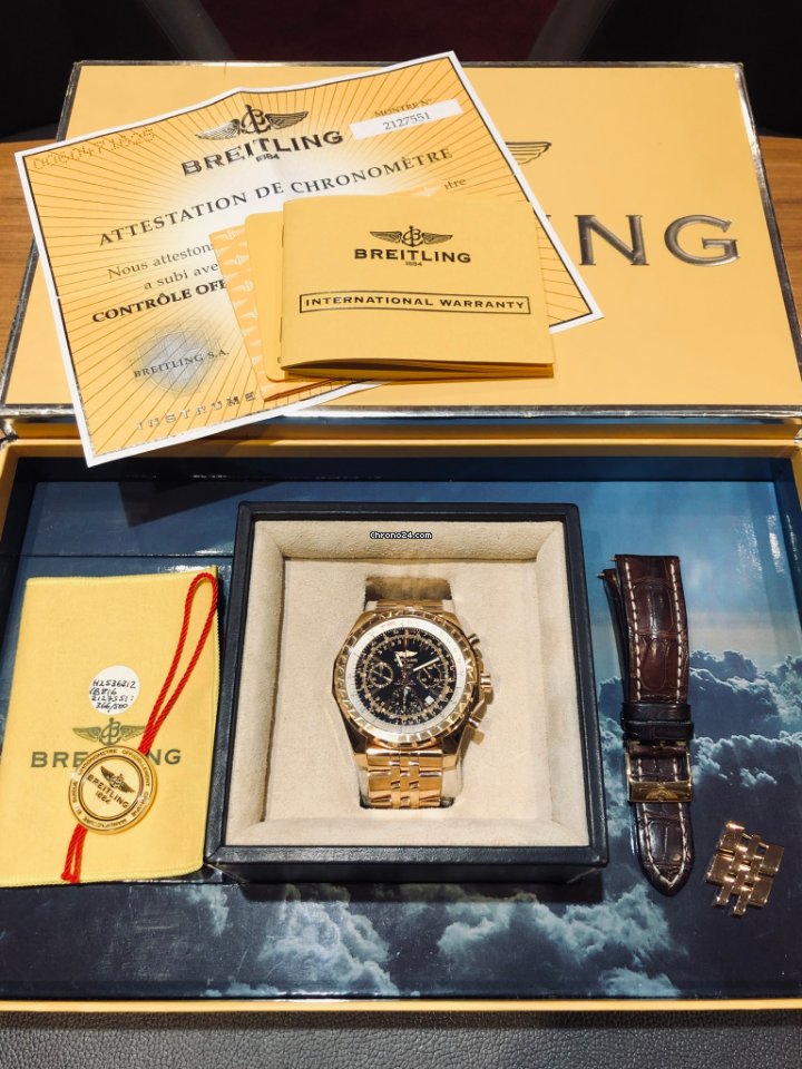 IMG_9081 Breitling Bentley Motors Mens watch Unisex Automatic Rose gold H25363 Replica 7