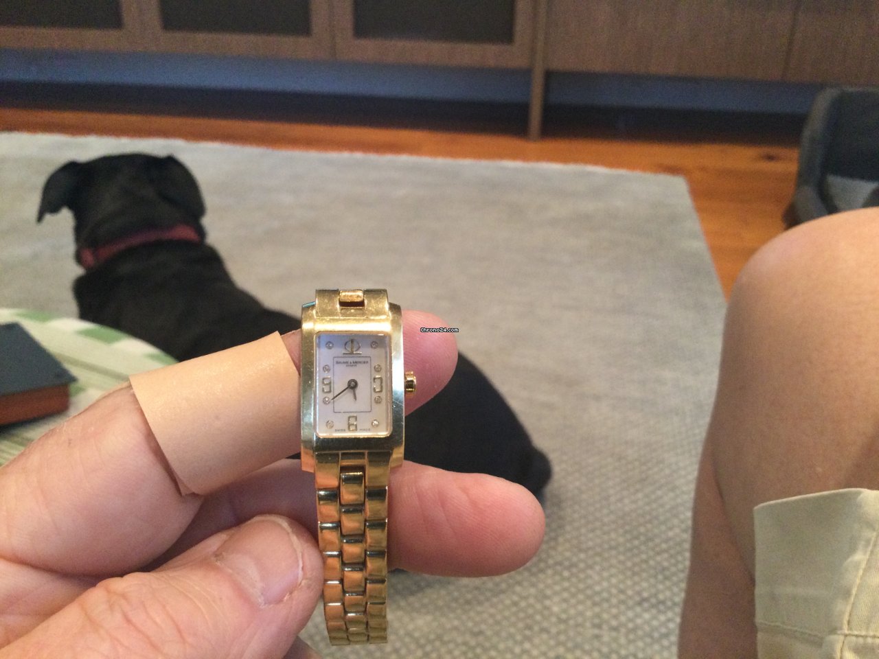 Baume & Mercier Hampton Womens watch Quartz Yellow gold M0A08394 serial number 3671863 Replica 7
