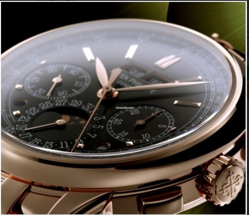 IMG_9081 Patek Philippe Perpetual Calendar Chronograph Mens watch Unisex Manual winding Rose gold 5270R-1R Replica 7