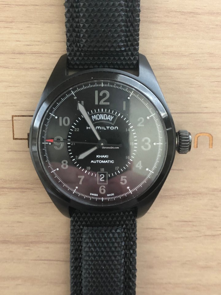 IMG_9081 Hamilton Khaki Field Day Date Mens watch Unisex Automatic Steel H70695735 Replica 7