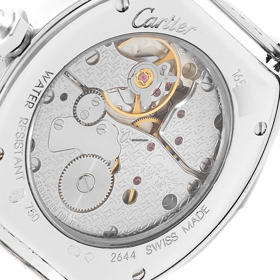 Cartier Tortue Womens watch Manual winding White gold 2644 Replica 7