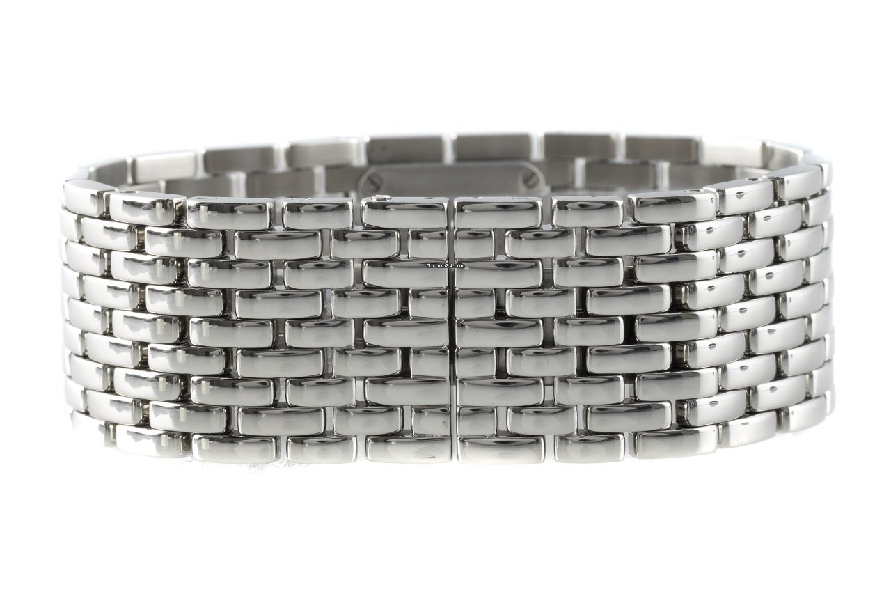 IMG_9081 Cartier Panthere Womens watch Quartz Steel 2420 Replica 7