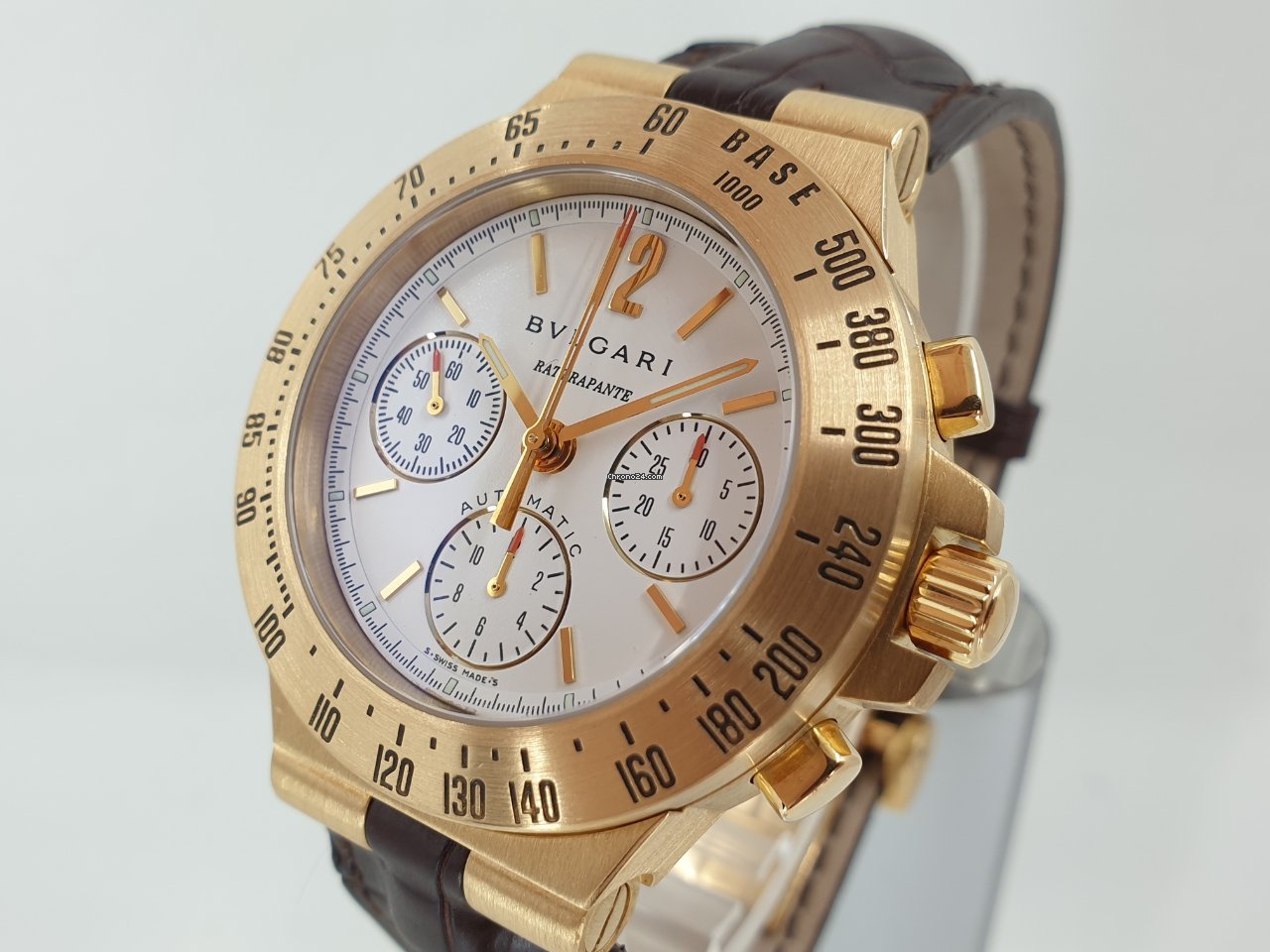 Bulgari Diagono Mens watch Unisex Automatic Yellow gold CH 40 G TA RA Replica 7
