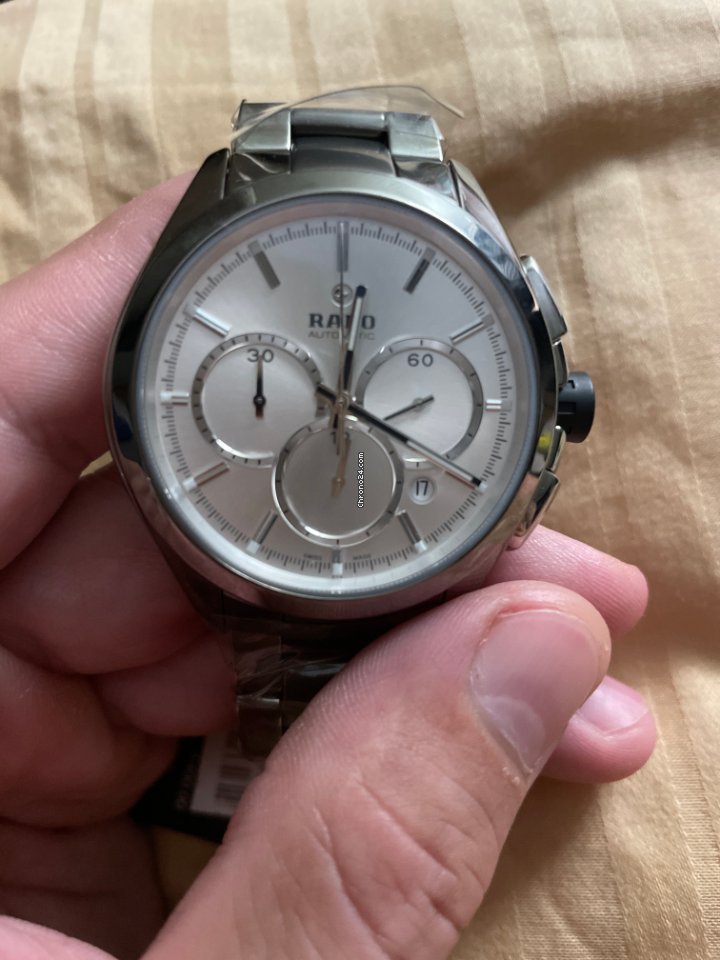 IMG_9081 Rado HyperChrome Chronograph Mens watch Unisex Automatic Ceramic R32276102 Replica 7