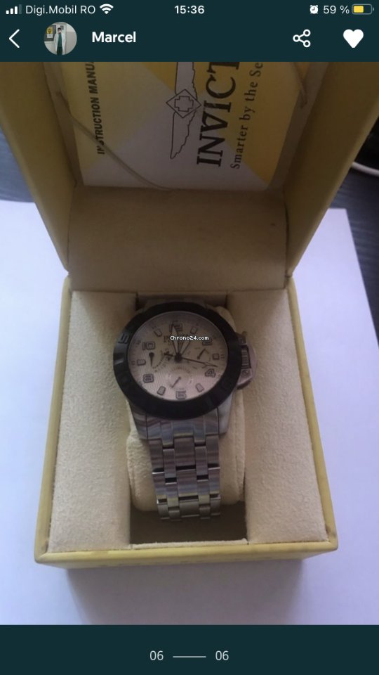 Invicta Mens watch Unisex Automatic Steel 1766 Replica 7