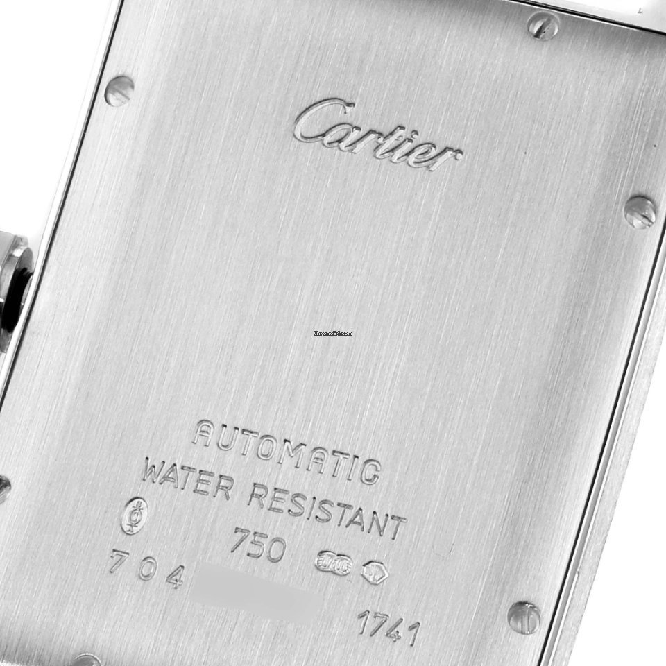 IMG_9081 Cartier Tank Americaine Mens watch Unisex Automatic White gold W2603256 Replica 7