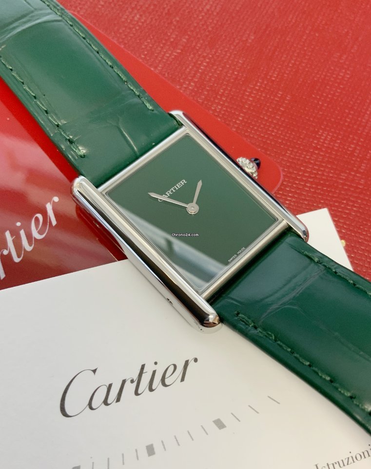 IMG_9081 Cartier Tank Womens watch Quartz Steel WSTA0056 Replica 7