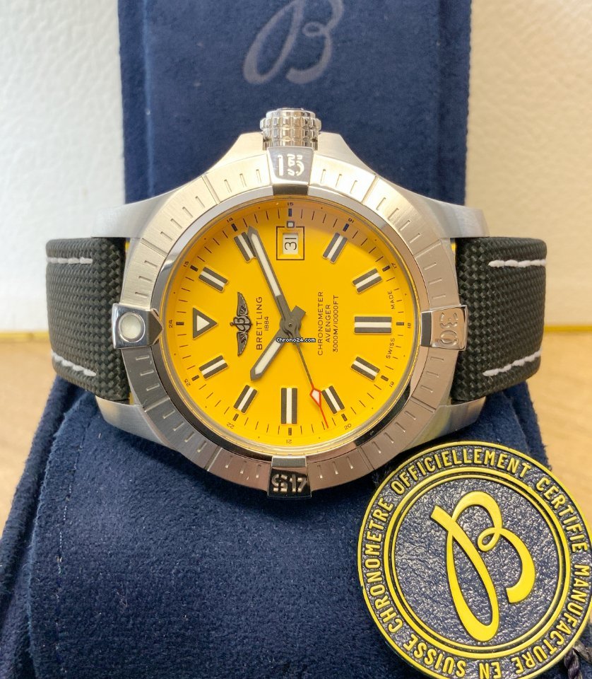 IMG_9081 Breitling Avenger Seawolf Mens watch Unisex Automatic Steel A17319101I1X1 Replica 7