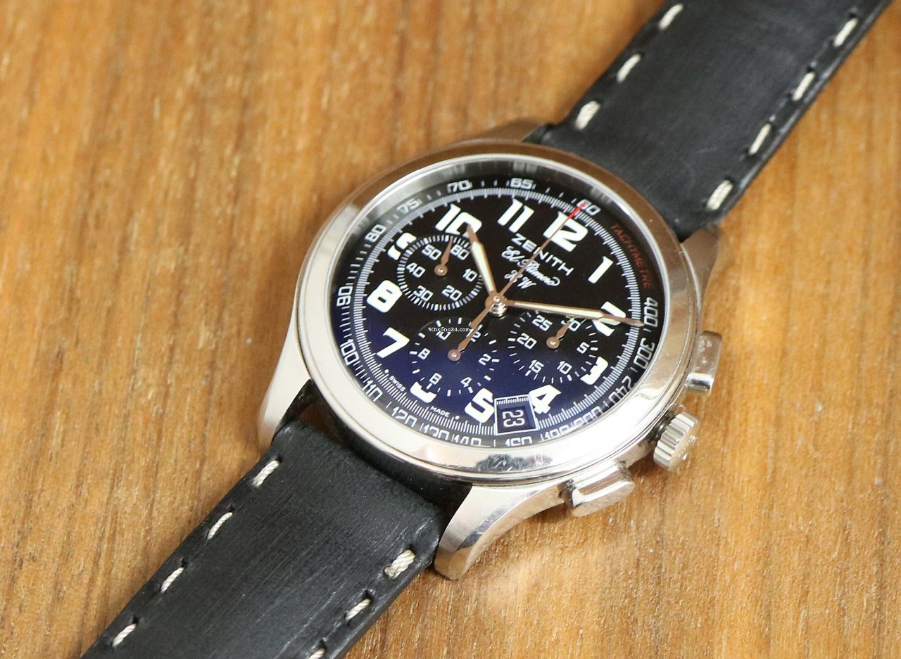 Zenith El Primero Chronograph Mens watch Unisex Manual winding Steel 01.0500.420 Replica 7