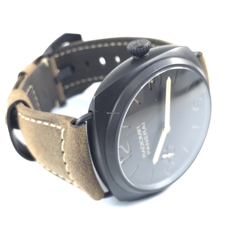 IMG_9081 Panerai Radiomir 3 Days 47mm Mens watch Unisex Manual winding Ceramic PAM 00504 Replica 7