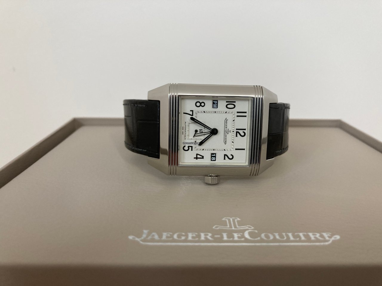 IMG_9081 Jaeger-LeCoultre Reverso Squadra Hometime Mens watch Unisex Automatic Steel Q7008420 Replica 7