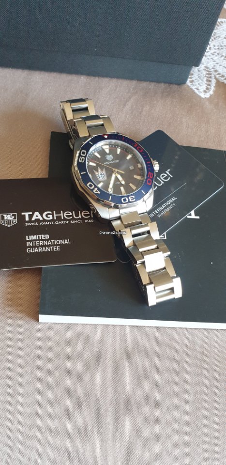 IMG_9081 TAG Heuer Aquaracer Mens watch Unisex Quartz Steel WAY101J Replica 7