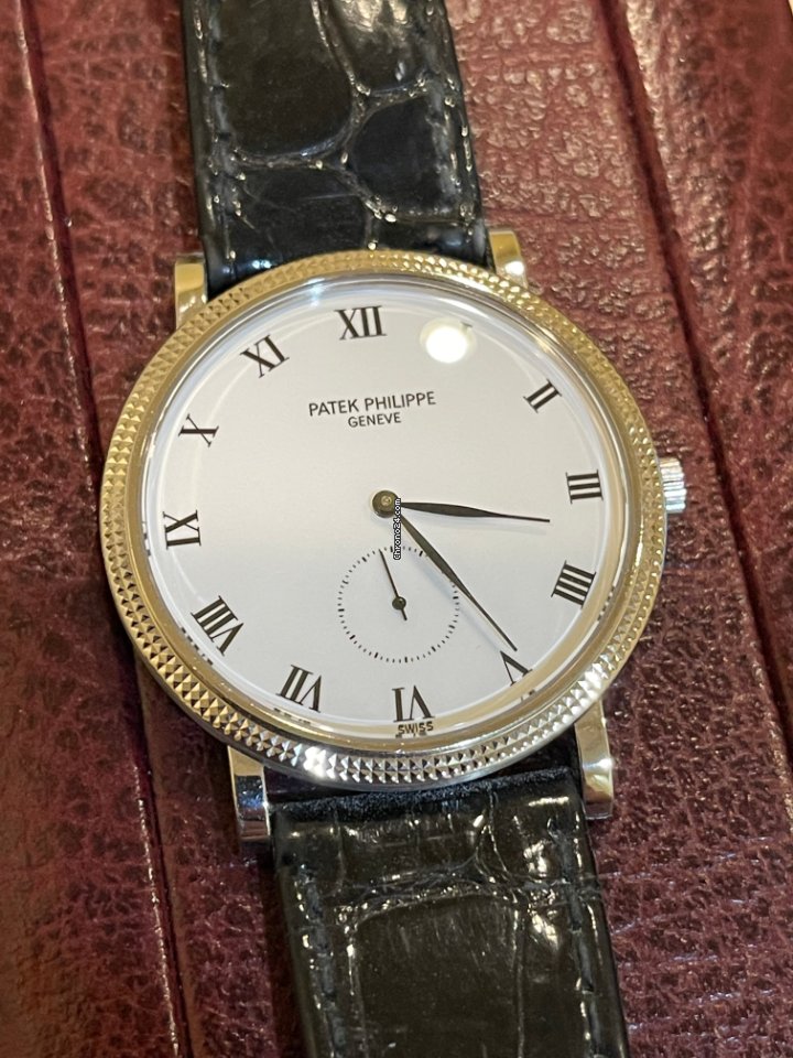 IMG_9081 Patek Philippe Calatrava Mens watch Unisex Manual winding White gold 3919G-001 Replica 7