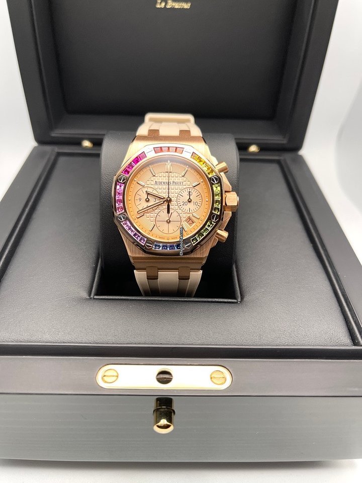 Audemars Piguet Royal Oak Offshore Chronograph Womens watch Automatic Rose gold 26236OR.YY.D085CA.01 Replica 7