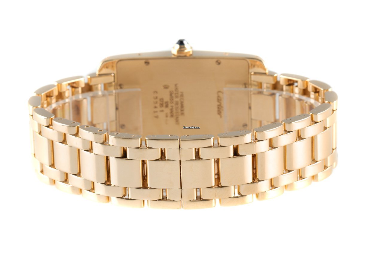 IMG_9081 Cartier Tank Americaine Mens watch Unisex Manual winding Yellow gold 1735 1 Replica 7