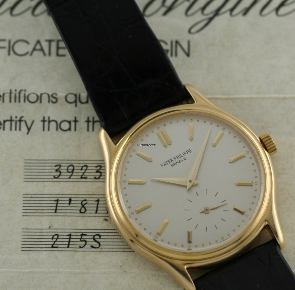IMG_9081 Patek Philippe Calatrava Mens watch Unisex Manual winding Yellow gold 3923 Replica 7