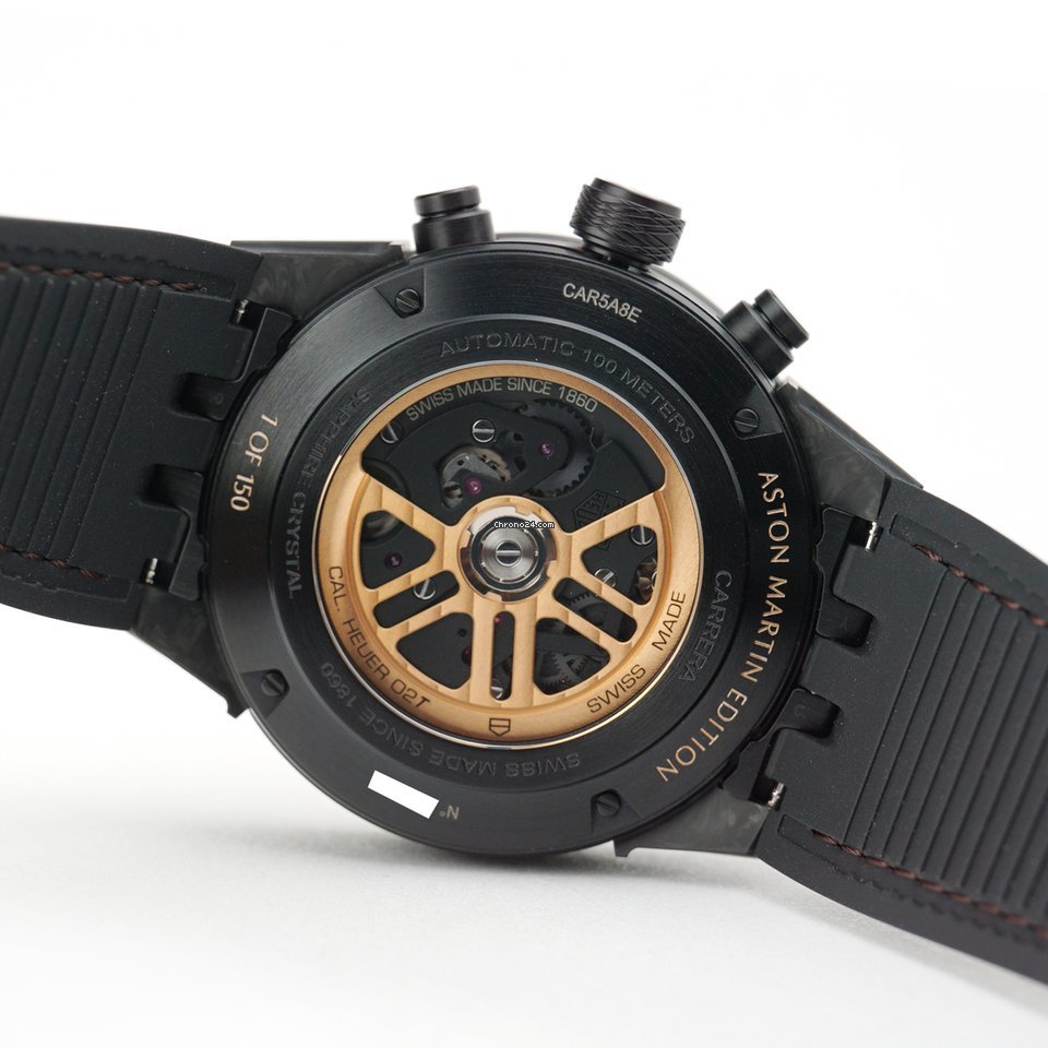 TAG Heuer Carrera Heuer-02T Mens watch Unisex Automatic Titanium CAR5A8E.FT6181 Replica 7