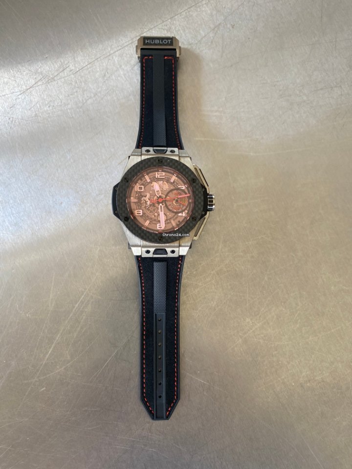 IMG_9081 Hublot Big Bang Ferrari Mens watch Unisex Automatic Titanium 401.NQ.0123.VR Replica 7
