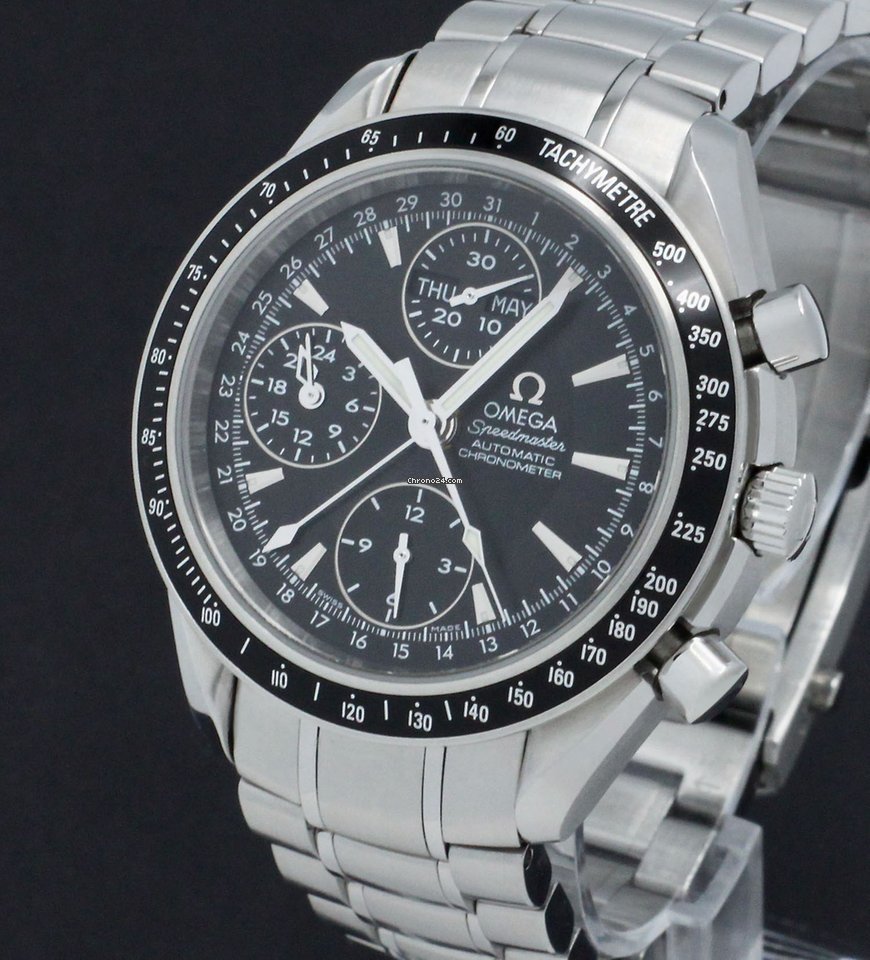 Omega Speedmaster Day Date Mens watch Unisex Automatic Steel 3220.50.00 Replica 7