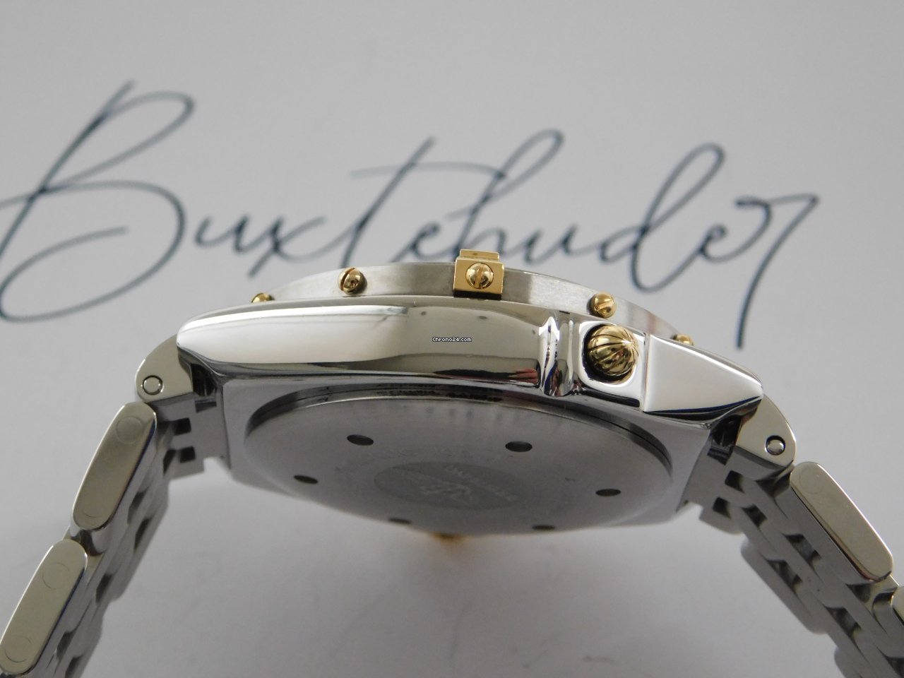 IMG_9081 Breitling Duograph Mens watch Unisex Automatic Gold Steel B 15507 Replica 7