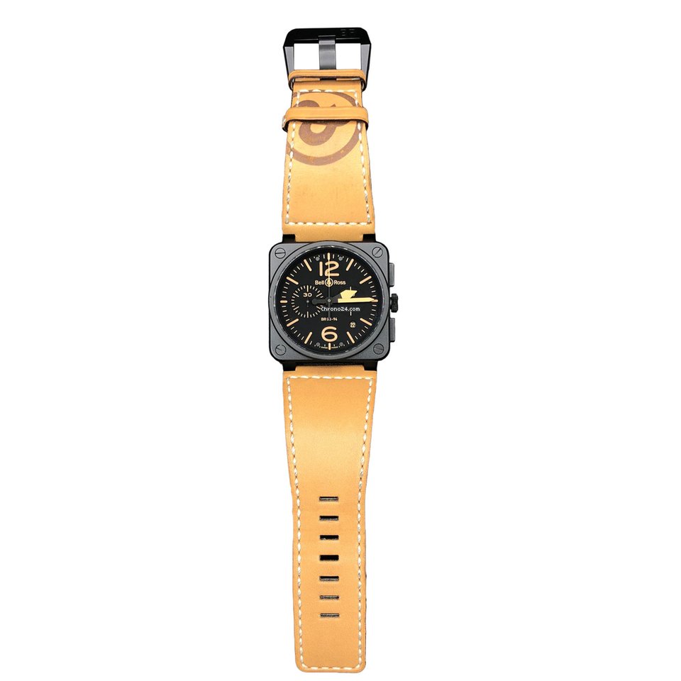 IMG_9081 Bell & Ross BR 03-94 Chronographe Mens watch Unisex Automatic Ceramic BR0394-HERI-CE Replica 7