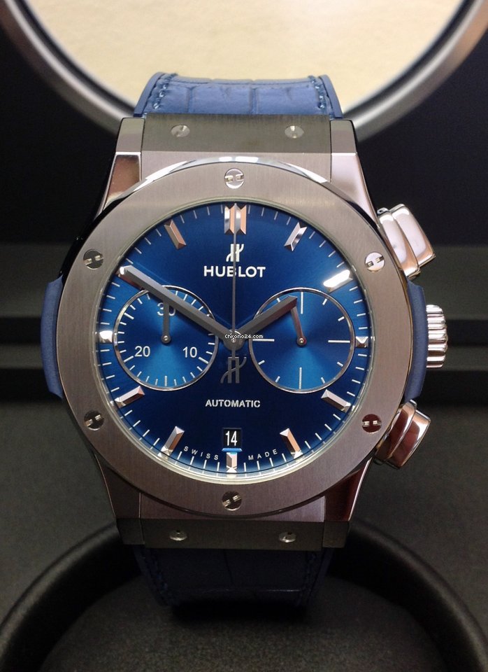 Hublot Classic Fusion Blue Mens watch Unisex Automatic Titanium 521.nx.7170.lr Replica 7