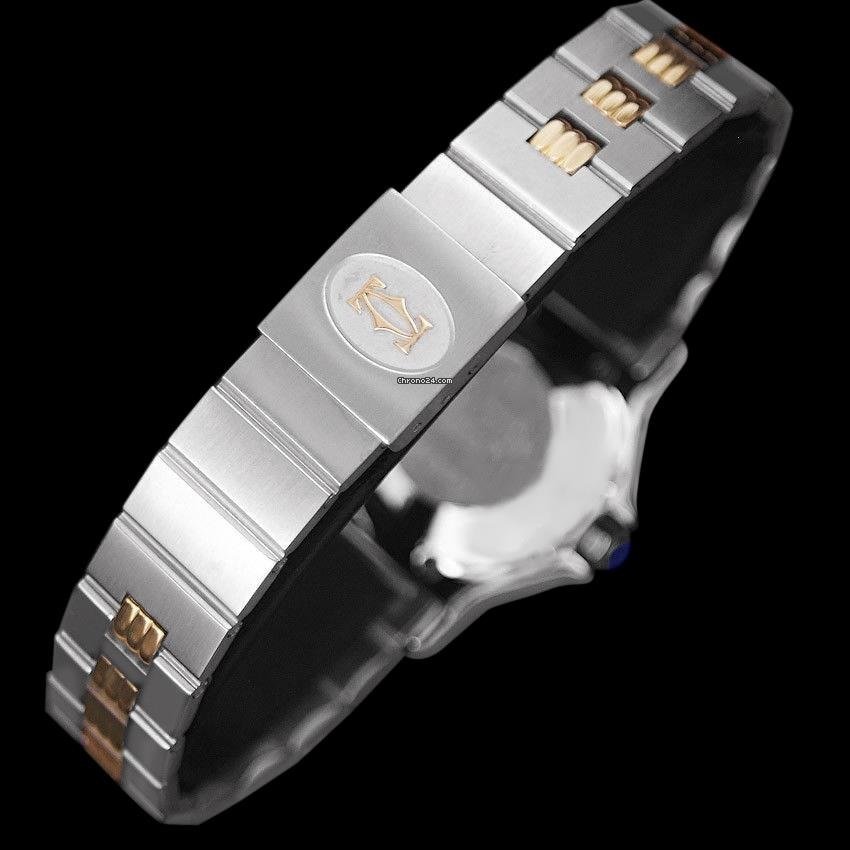 IMG_9081 Cartier Santos Mens watch Unisex Automatic Gold Steel 8306ST Replica 7