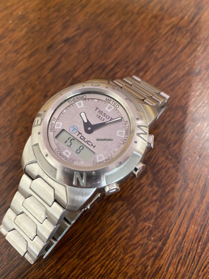 IMG_9081 Tissot T-Touch II Mens watch Unisex Quartz Steel T0472204611600 Replica 7