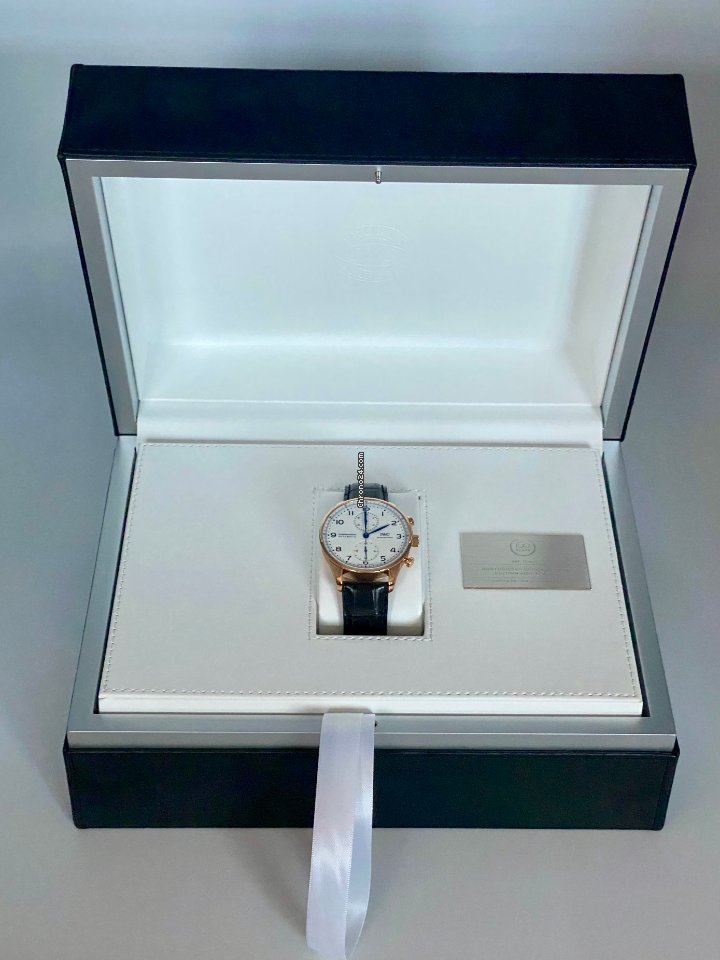 IMG_9081 IWC Portuguese Chronograph Automatic Red gold IW371603 Replica 7