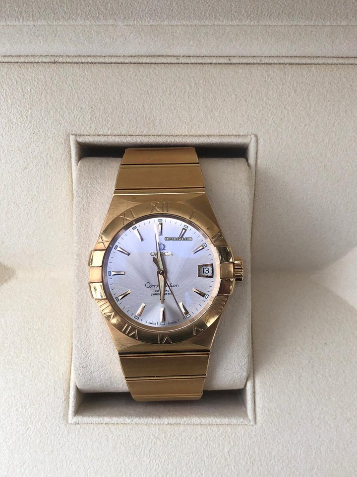 IMG_9081 Omega Constellation Men Mens watch Unisex Automatic Rose gold 123.50.38.21.02.001 Replica 7