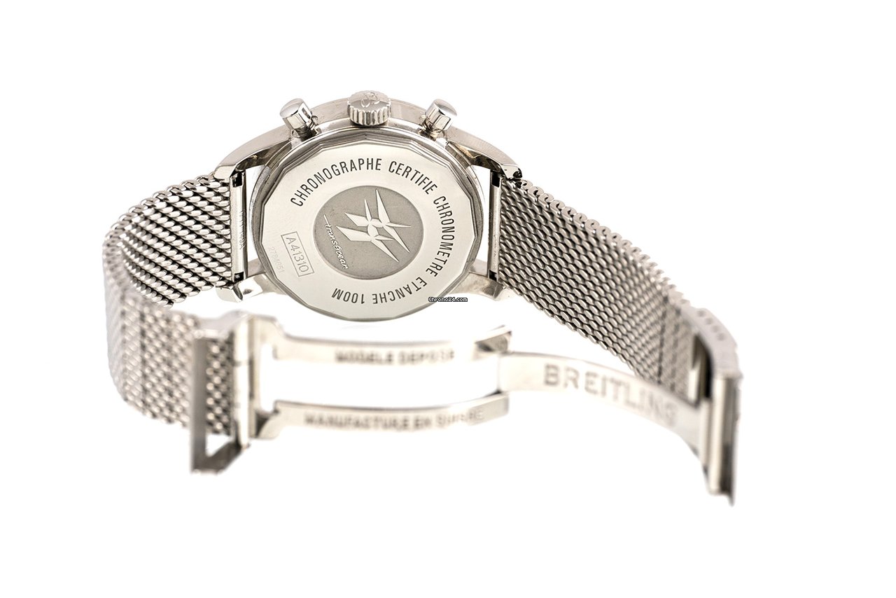 IMG_9081 Breitling Transocean Chronograph 38 Mens watch Unisex Automatic Steel A4131012 BC06 Replica 7