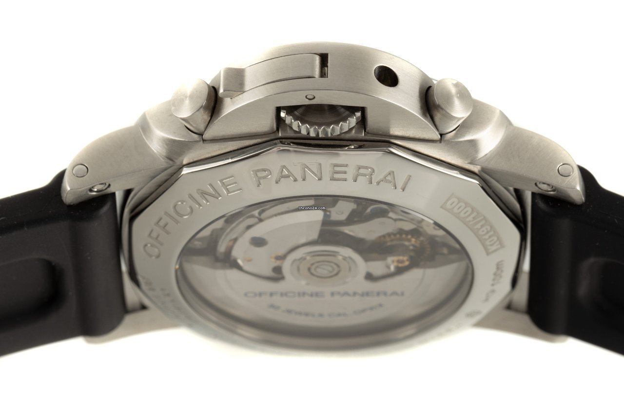 IMG_9081 Panerai Luminor 1950 3 Days Chrono Flyback Mens watch Unisex Automatic Steel PAM00212 Replica 7