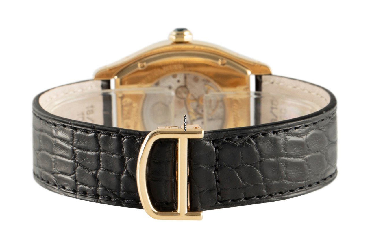 IMG_9081 Cartier Tortue Mens watch Unisex Manual winding Yellow gold 2496 C Replica 7