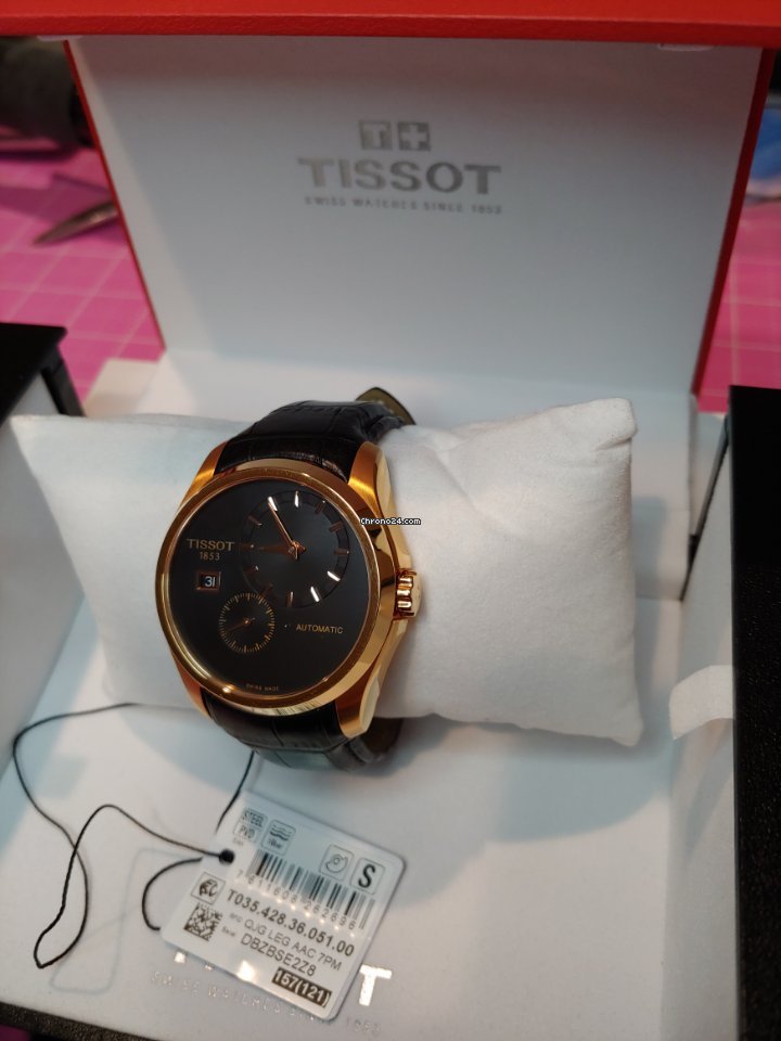Tissot Couturier Mens watch Unisex Automatic Gold Steel T0354283605100 Replica 7