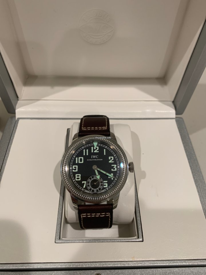 IMG_9081 IWC Pilot Mens watch Unisex Manual winding Steel IW325401 Replica 7