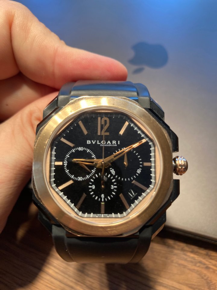 IMG_9081 Bulgari Octo Mens watch Unisex Automatic Gold Steel BG042BBSPGVDCH Replica 7