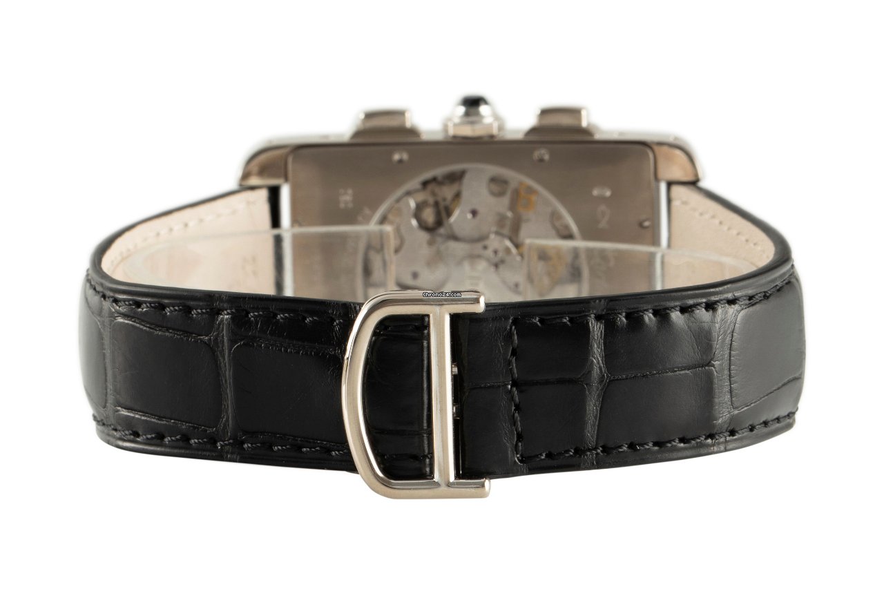 IMG_9081 Cartier Tank Americaine Mens watch Unisex Automatic White gold W2609456 Replica 7