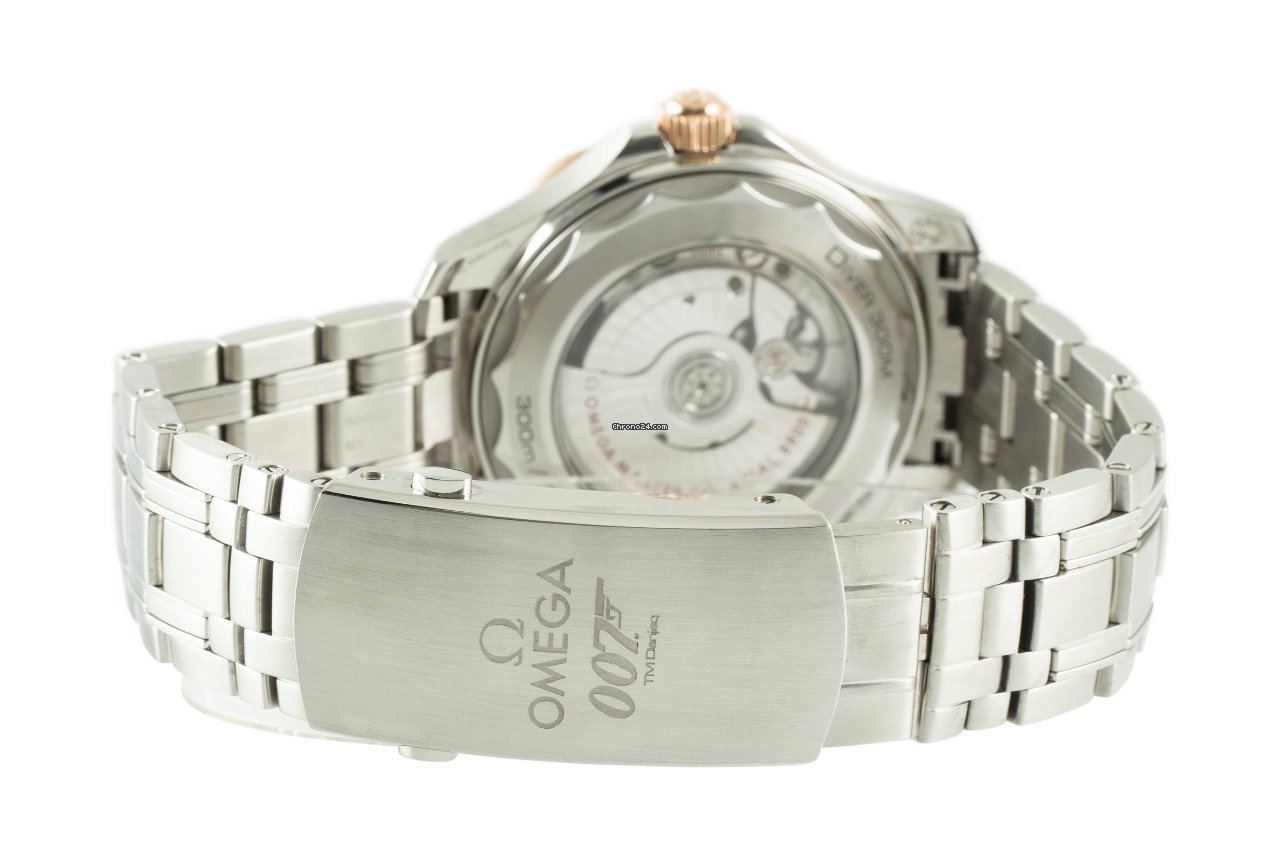 Omega Seamaster Diver 300 M Mens watch Unisex Automatic Gold Steel 210.22.42.20.01.002 Replica 7
