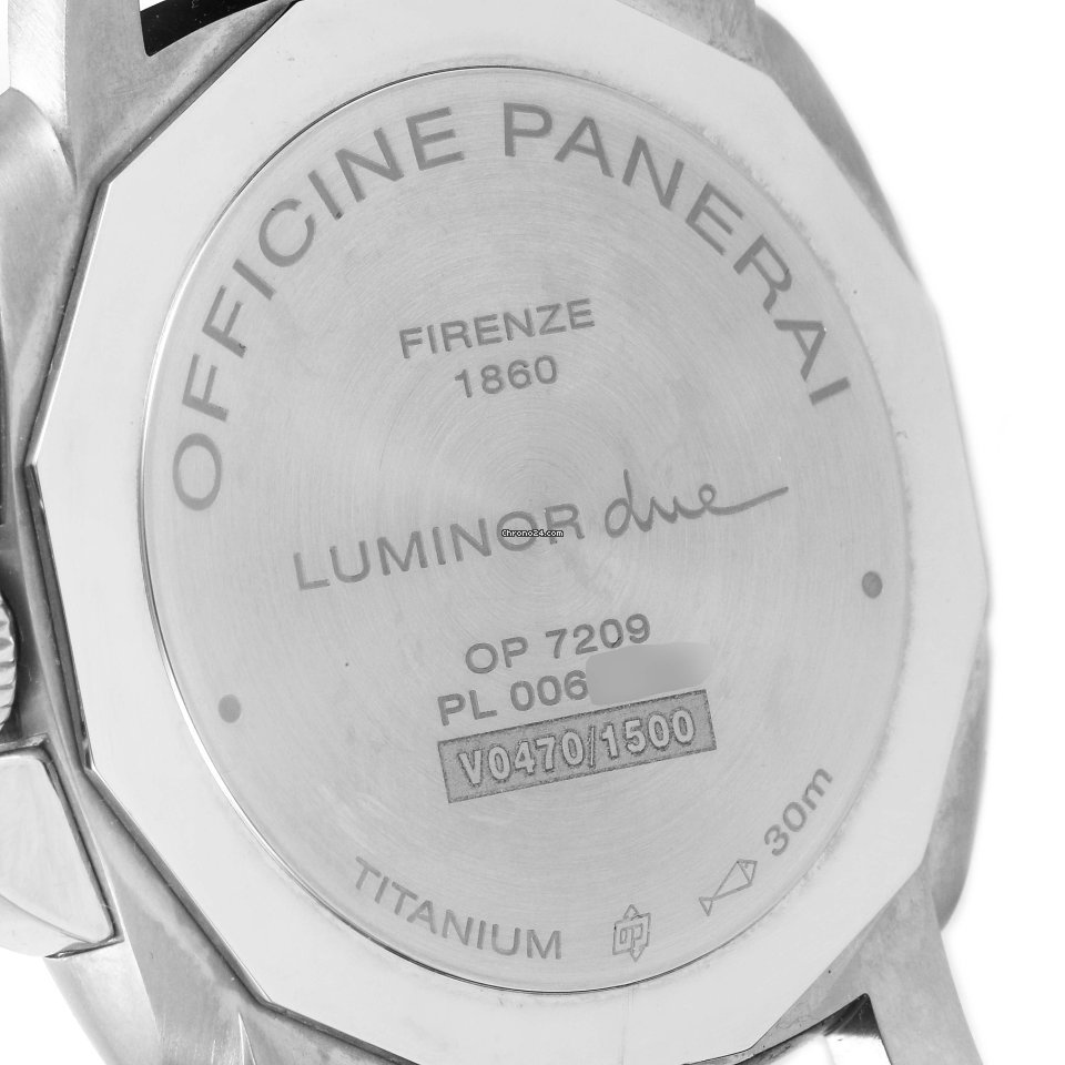 Panerai Luminor Due Mens watch Unisex Automatic Titanium PAM00927 Replica 7