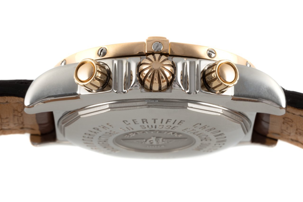IMG_9081 Breitling Chronomat Evolution Mens watch Unisex Automatic Gold Steel C13356 Replica 7