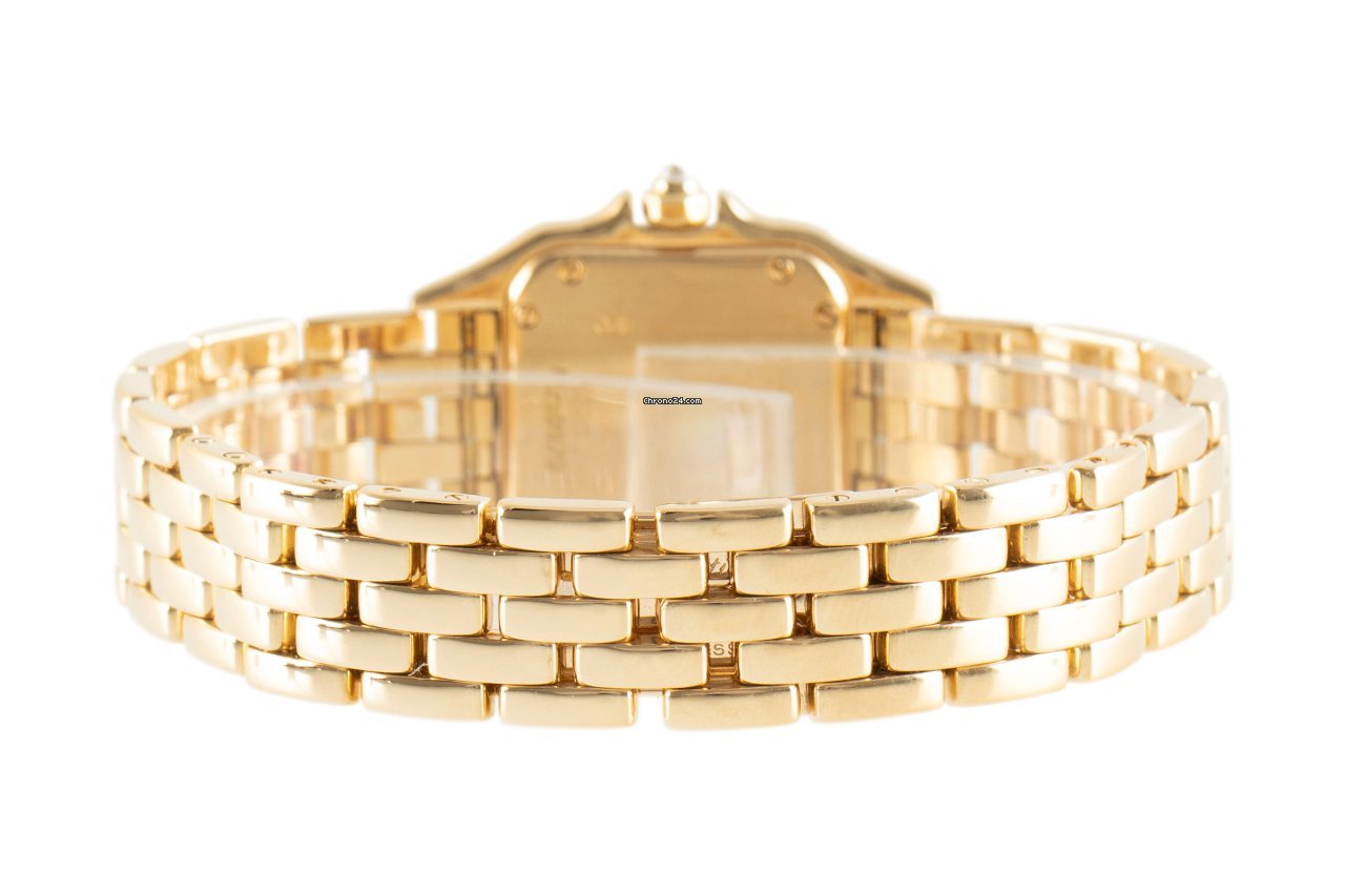 IMG_9081 Cartier Panthere Womens watch Quartz Yellow gold 12802 Replica 7
