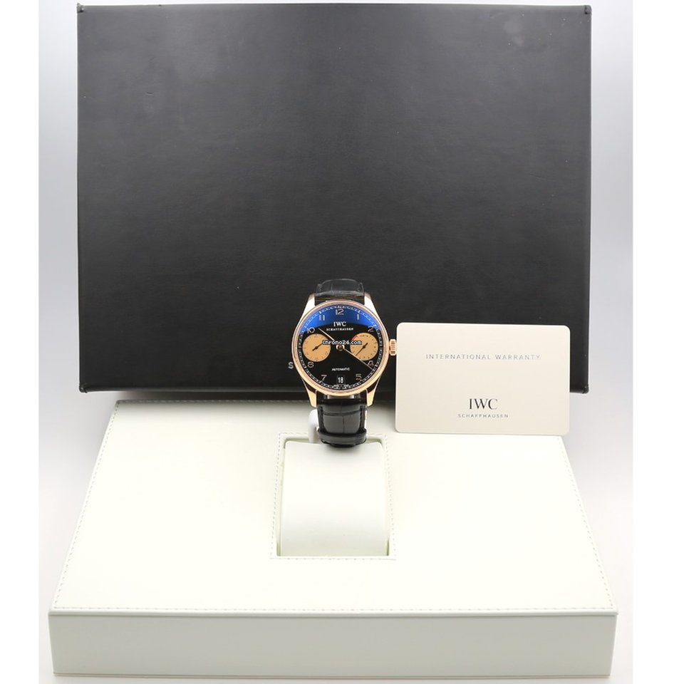 IMG_9081 IWC Portuguese Automatic Mens watch Unisex Automatic Rose gold 500121 Replica 7