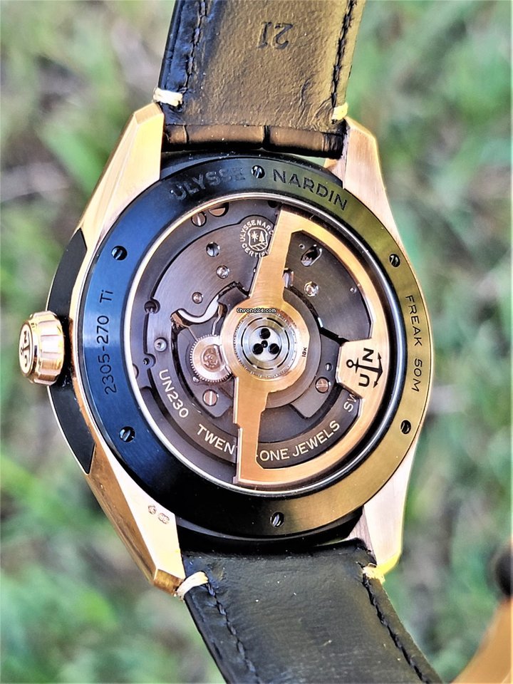 Ulysse Nardin Freak Mens watch Unisex Automatic Rose gold 2305-270 02 Replica 7
